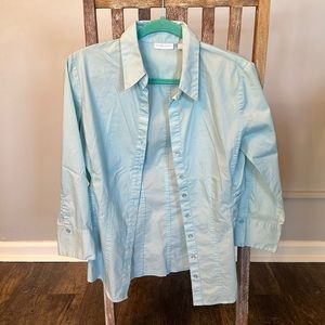 Women's New York & Company Blouse Button Down Shirt